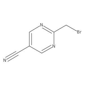 2-(Bromomethyl)pyrimidine-5-carbonitrile Structure