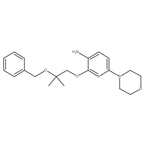 2-(2-(Benzyloxy)-2-methylpropoxy)-6-morpholinopyridin-3-amine Structure