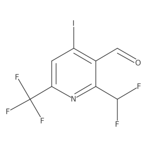 2-(Difluoromethyl)-4-iodo-6-(trifluoromethyl)pyridine-3-carboxaldehyde Structure