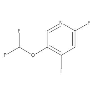 5-(Difluoromethoxy)-2-fluoro-4-iodopyridine Structure