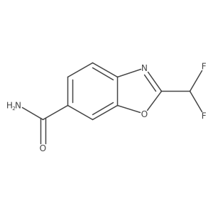 2-(Difluoromethyl)benzo[d]oxazole-6-carboxamide结构式