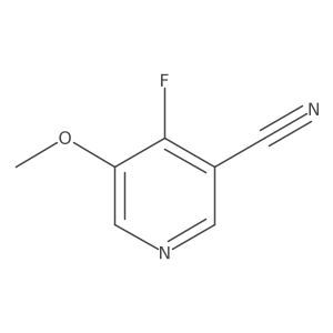 4-Fluoro-5-methoxy-3-pyridinecarbonitrile Structure