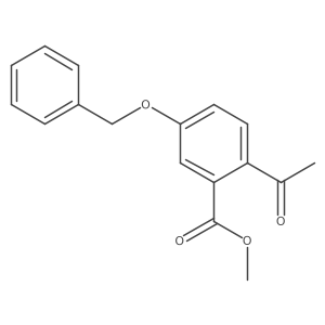 Methyl 2-acetyl-5-(benzyloxy)benzoate Structure