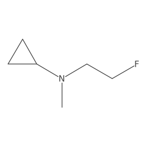 N-(2-Fluoroethyl)-N-methylcyclopropanamine结构式