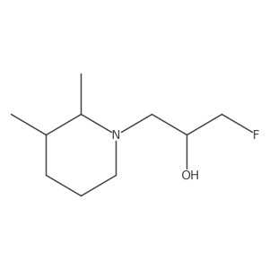 1-(2,3-Dimethylpiperidin-1-yl)-3-fluoropropan-2-ol结构式