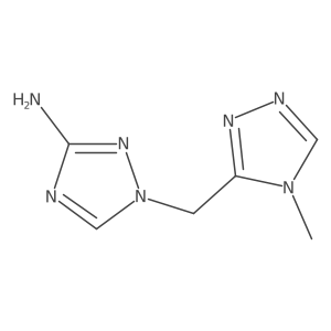 1-[(4-Methyl-4H-1,2,4-triazol-3-yl)methyl]-1H-1,2,4-triazol-3-amine结构式