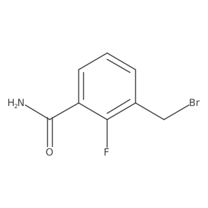 3-(Bromomethyl)-2-fluorobenzamide结构式