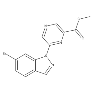 Methyl 6-(6-bromo-1h-indazol-1-yl)pyrazine-2-carboxylate Structure