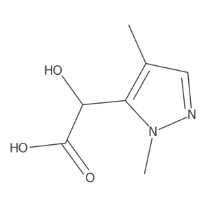 2-(1,4-dimethyl-1H-pyrazol-5-yl)-2-hydroxyacetic acid结构式