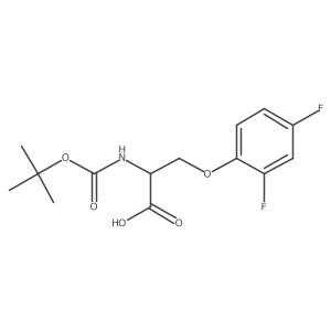 N-Boc-O-(2,4-difluorophenyl)-D-serine Structure