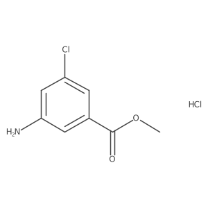 Methyl 3-amino-5-chlorobenzoate hydrochloride结构式