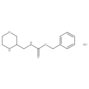 3-N-Cbz-aminomethylmorpholine hydrochloride结构式