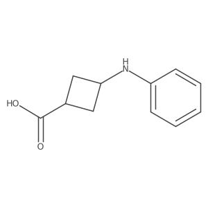 3-(Phenylamino)cyclobutane-1-carboxylic acid结构式