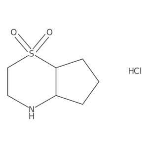 Octahydrocyclopenta[b][1,4]thiazine 1,1-dioxide hydrochloride Structure