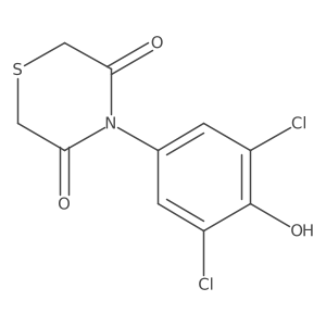 4-(3,5-Dichloro-4-hydroxyphenyl)thiomorpholine-3,5-dione结构式