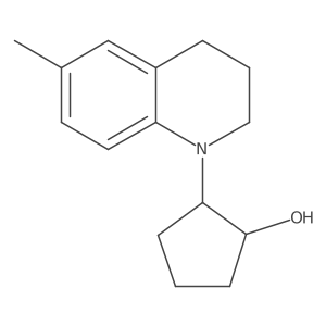 Rel-(1R,2R)-2-(6-methyl-3,4-dihydroquinolin-1(2H)-yl)cyclopentan-1-ol Structure