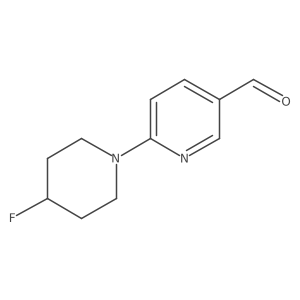 6-(4-Fluoropiperidin-1-yl)pyridine-3-carbaldehyde结构式