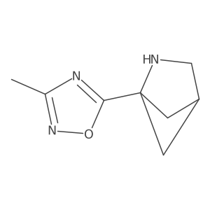 1-(3-Methyl-1,2,4-oxadiazol-5-yl)-2-azabicyclo[2.1.1]hexane Structure