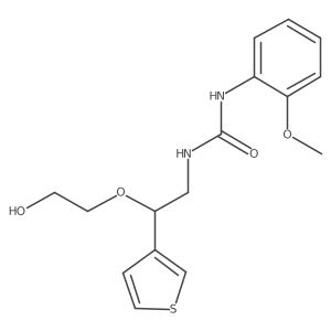 1-(2-(2-Hydroxyethoxy)-2-(thiophen-3-yl)ethyl)-3-(2-methoxyphenyl)urea Structure