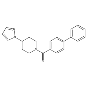 (4-(2H-1,2,3-triazol-2-yl)piperidin-1-yl)([1,1'-biphenyl]-4-yl)methanone结构式