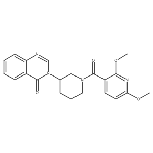 3-(1-(2,6-dimethoxynicotinoyl)piperidin-3-yl)quinazolin-4(3H)-one结构式