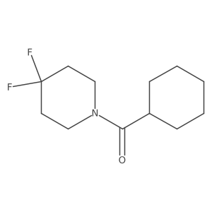 Cyclohexyl(4,4-difluoropiperidin-1-yl)methanone结构式