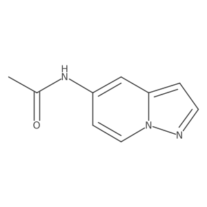 N-(pyrazolo[1,5-a]pyridin-5-yl)acetamide结构式