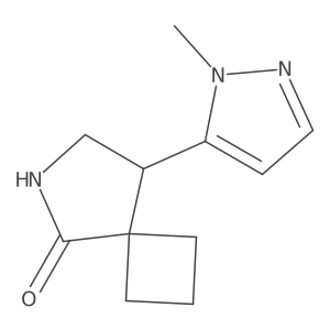 8-(1-Methyl-1H-pyrazol-5-yl)-6-azaspiro[3.4]octan-5-one Structure