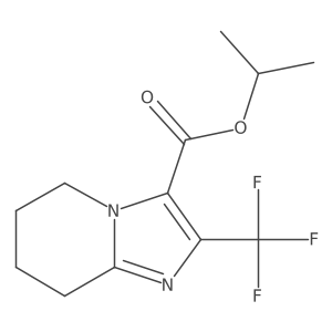 Propan-2-yl 2-(trifluoromethyl)-5H,6H,7H,8H-imidazo[1,2-a]pyridine-3-carboxylate结构式