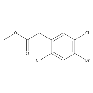 Methyl 2-(4-bromo-2,5-dichloro-phenyl)acetate结构式