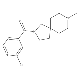 2-(2-Chloropyridine-4-carbonyl)-8-methyl-2,8-diazaspiro[4.5]decane结构式