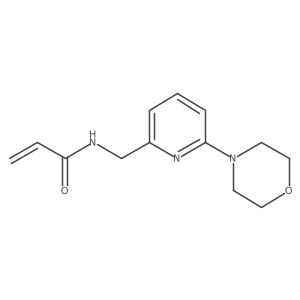N-{[6-(morpholin-4-yl)pyridin-2-yl]methyl}prop-2-enamide结构式