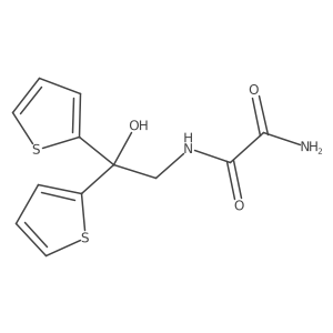 N'-[2-hydroxy-2,2-bis(thiophen-2-yl)ethyl]ethanediamide Structure
