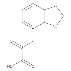 3-(2,3-Dihydro-1-benzofuran-7-yl)-2-oxopropanoic acid Structure