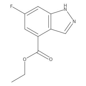 Ethyl 6-fluoro-1H-indazole-4-carboxylate结构式