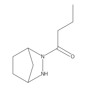 1-{2,3-Diazabicyclo[2.2.1]heptan-2-yl}butan-1-one结构式