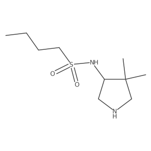 N-(4,4-dimethylpyrrolidin-3-yl)butane-1-sulfonamide Structure