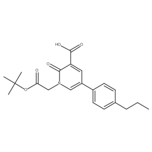 1-[2-(Tert-butoxy)-2-oxoethyl]-2-oxo-5-(4-propylphenyl)-1,2-dihydropyridine-3-carboxylic acid Structure