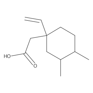 2-(1-Ethenyl-3,4-dimethylcyclohexyl)acetic acid Structure