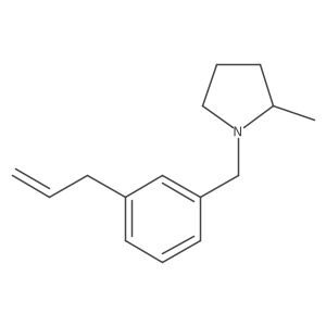 2-Methyl-1-{[3-(prop-2-en-1-yl)phenyl]methyl}pyrrolidine Structure