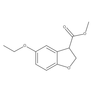 Methyl 5-ethoxy-2,3-dihydro-1-benzofuran-3-carboxylate Structure