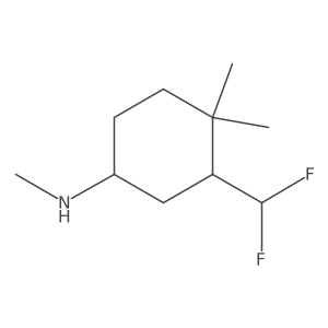 3-(difluoromethyl)-N,4,4-trimethylcyclohexan-1-amine结构式