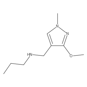 [(3-methoxy-1-methyl-1H-pyrazol-4-yl)methyl](propyl)amine结构式