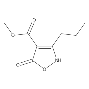 Methyl 5-hydroxy-3-propyl-1,2-oxazole-4-carboxylate结构式