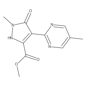 methyl 5-hydroxy-1-methyl-4-(5-methylpyrimidin-2-yl)-1H-pyrazole-3-carboxylate Structure