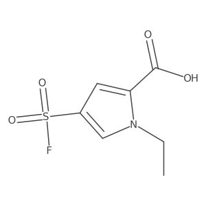1-ethyl-4-(fluorosulfonyl)-1H-pyrrole-2-carboxylic acid Structure