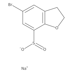 Sodium 5-bromo-2,3-dihydro-1-benzofuran-7-sulfinate Structure