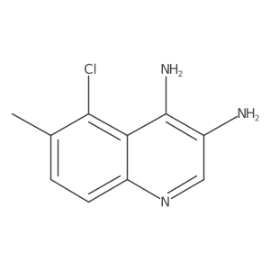5-Chloro-6-methylquinoline-3,4-diamine结构式