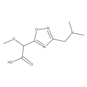 2-{3-[(Dimethylamino)methyl]-1,2,4-oxadiazol-5-yl}-2-methoxyacetic acid Structure