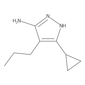 3-cyclopropyl-4-propyl-1H-pyrazol-5-amine Structure